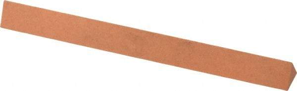 Made in USA - 4" Long x 3/8" Wide x 3/8" Thick, Aluminum Oxide Sharpening Stone - Triangle, Fine Grade - All Tool & Supply