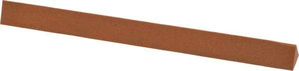 Made in USA - 6" Long x 1/2" Wide x 1/2" Thick, Aluminum Oxide Sharpening Stone - Triangle, Fine Grade - All Tool & Supply