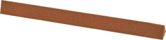 Made in USA - 6" Long x 1/2" Wide x 1/2" Thick, Aluminum Oxide Sharpening Stone - Triangle, Fine Grade - All Tool & Supply