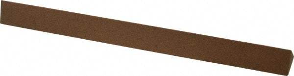 Made in USA - 6" Long x 1/2" Wide x 1/2" Thick, Aluminum Oxide Sharpening Stone - Triangle, Medium Grade - All Tool & Supply