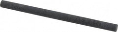 Made in USA - 4" Long x 1/4" Diam x 1/4" Thick, Silicon Carbide Sharpening Stone - Round, Fine Grade - All Tool & Supply