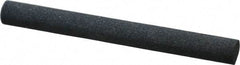 Made in USA - 4" Long x 3/8" Diam x 3/8" Thick, Silicon Carbide Sharpening Stone - Round, Medium Grade - All Tool & Supply