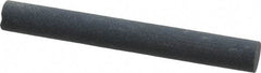 Made in USA - 4" Long x 1/2" Diam x 1/2" Thick, Silicon Carbide Sharpening Stone - Round, Fine Grade - All Tool & Supply