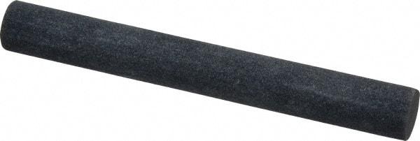 Made in USA - 4" Long x 1/2" Diam x 1/2" Thick, Silicon Carbide Sharpening Stone - Round, Medium Grade - All Tool & Supply