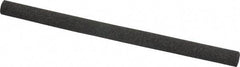 Made in USA - 4" Long x 1/4" Diam x 1/4" Thick, Aluminum Oxide Sharpening Stone - Round, Coarse Grade - All Tool & Supply