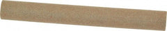 Made in USA - 4" Long x 1/2" Diam x 1/2" Thick, Aluminum Oxide Sharpening Stone - Round, Medium Grade - All Tool & Supply