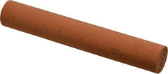 Made in USA - 6" Long x 1" Diam x 1" Thick, Aluminum Oxide Sharpening Stone - Round, Fine Grade - All Tool & Supply