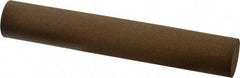 Made in USA - 6" Long x 1" Diam x 1" Thick, Aluminum Oxide Sharpening Stone - Round, Medium Grade - All Tool & Supply