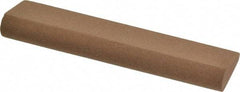 Made in USA - 4" Long x 1" Diam x 7/16" Thick, Aluminum Oxide Sharpening Stone - Round, Medium Grade - All Tool & Supply