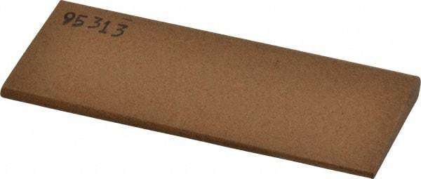 Made in USA - 4-1/2" Long x 1-3/4" Diam x 3/8" Thick, Aluminum Oxide Sharpening Stone - Round, Medium Grade - All Tool & Supply