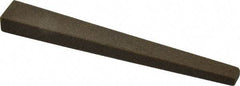 Made in USA - 1/2" Wide x 4" OAL, Aluminum Oxide Sharpening Stone - Flat Tapered, Coarse Grade, 120 Grit - All Tool & Supply