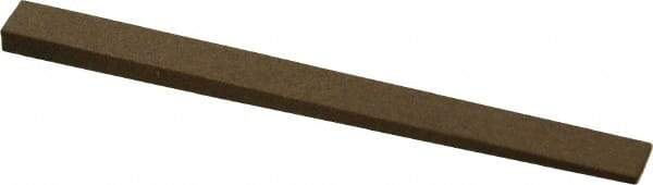 Made in USA - 5/16" Wide x 4" OAL, Aluminum Oxide Sharpening Stone - Flat Tapered, Medium Grade, 220 Grit - All Tool & Supply