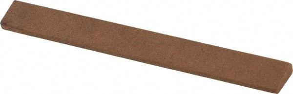 Made in USA - 7/16" Wide x 4" OAL, Aluminum Oxide Sharpening Stone - Oval Tapered, Medium Grade, 220 Grit - All Tool & Supply