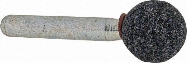 Grier Abrasives - 5/8" Head Diam x 5/8" Thickness, A26, Ball End, Aluminum Oxide Mounted Point - All Tool & Supply