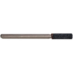 Grier Abrasives - 1/8 x 1/2" Head Diam x Thickness, W146, Cylinder, Aluminum Oxide Mounted Point - All Tool & Supply