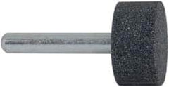 Grier Abrasives - 1 x 1/2" Head Diam x Thickness, W218, Cylinder, Aluminum Oxide Mounted Point - All Tool & Supply