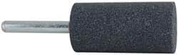 Grier Abrasives - 1 x 2" Head Diam x Thickness, W222, Cylinder, Aluminum Oxide Mounted Point - All Tool & Supply