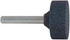 Grier Abrasives - 1-1/4 x 1/2" Head Diam x Thickness, W227, Cylinder, Aluminum Oxide Mounted Point - All Tool & Supply