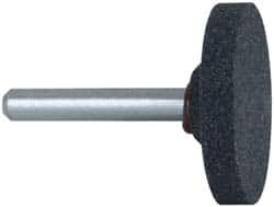 Grier Abrasives - 1-1/2 x 1/4" Head Diam x Thickness, W235, Cylinder, Aluminum Oxide Mounted Point - All Tool & Supply