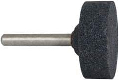 Grier Abrasives - 1-1/2 x 1/2" Head Diam x Thickness, W236, Cylinder, Aluminum Oxide Mounted Point - All Tool & Supply