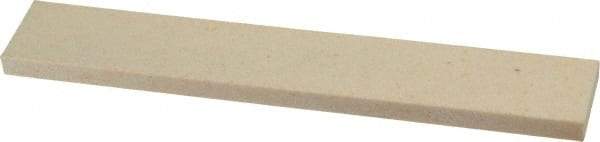 Norton - 120 Grit Aluminum Oxide Rectangular Roughing Stone - Fine Grade, 1" Wide x 6" Long x 1/4" Thick - All Tool & Supply