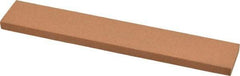 Norton - 180 Grit Aluminum Oxide Rectangular Roughing Stone - Very Fine Grade, 1" Wide x 6" Long x 1/4" Thick - All Tool & Supply