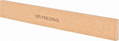 Norton - 120 Grit Aluminum Oxide Rectangular Roughing Stone - Fine Grade, 1" Wide x 8" Long x 1/4" Thick - All Tool & Supply