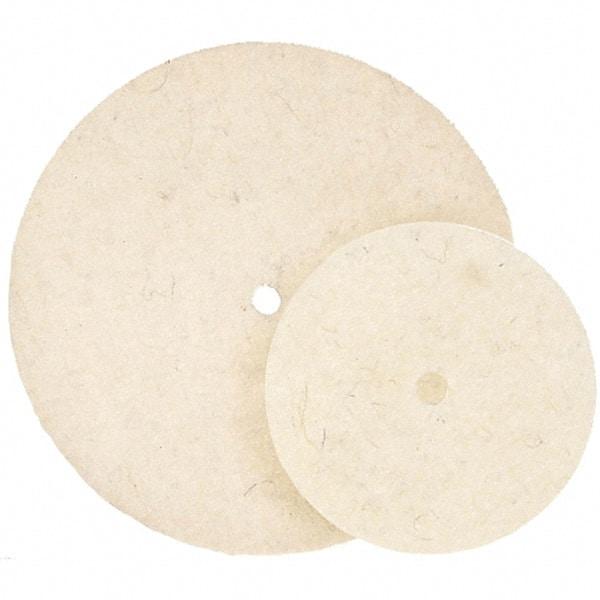 WALTER Surface Technologies - 7" Diam, Unmounted Buffing Wheel - Hook & Loop Felt Disc, High Density Density - All Tool & Supply