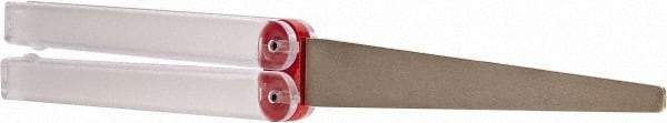 DMT - 9-1/2" OAL Fine Flat Sharpener Diamond File - 3/4" Wide x 1/16" Thick, 4 LOC, Red, 600 Grit - All Tool & Supply