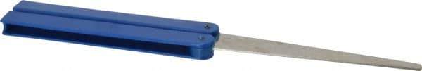 DMT - 9-1/2" OAL Coarse Flat Sharpener Diamond File - 3/4" Wide x 1/16" Thick, 4 LOC, Blue, 325 Grit - All Tool & Supply