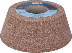 Norton - 4" Diam, 1-1/4" Hole Size, 1-1/2" Overall Thickness, 60 Grit, Type 11 Tool & Cutter Grinding Wheel - Medium Grade, Aluminum Oxide, J Hardness, Vitrified Bond, 5,730 RPM - All Tool & Supply