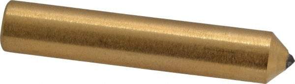 Norton - 1/4 Carat Single Point Diamond Dresser - 2" Long x 3/8" Shank Diam - All Tool & Supply