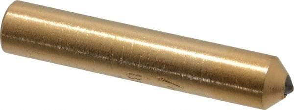 Norton - 1/2 Carat Single Point Diamond Dresser - 2" Long x 3/8" Shank Diam - All Tool & Supply