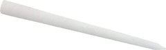 Norton - 3" Long x 1/4" Diam x 1/4" Thick, Novaculite Sharpening Stone - Round Tapered, Ultra Fine Grade - All Tool & Supply