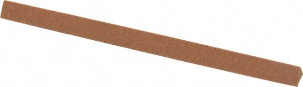 Norton - 4" Long x 1/4" Wide x 1/4" Thick, Aluminum Oxide Sharpening Stone - Triangle, Medium Grade - All Tool & Supply