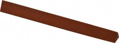 Norton - 4" Long x 3/8" Wide x 3/8" Thick, Aluminum Oxide Sharpening Stone - Triangle, Fine Grade - All Tool & Supply