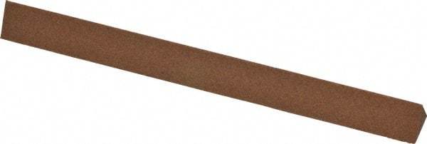 Norton - 4" Long x 3/8" Wide x 3/8" Thick, Aluminum Oxide Sharpening Stone - Triangle, Medium Grade - All Tool & Supply