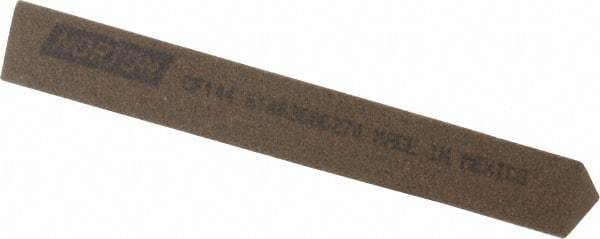 Norton - 4" Long x 1/2" Wide x 1/2" Thick, Aluminum Oxide Sharpening Stone - Triangle, Coarse Grade - All Tool & Supply