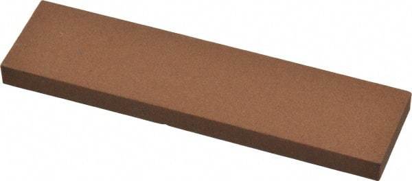 Norton - 4" Long x 1" Wide x 1/4" Thick, Aluminum Oxide Sharpening Stone - Rectangle, Medium Grade - All Tool & Supply