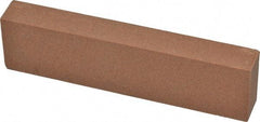 Norton - 4" Long x 1" Wide x 1/2" Thick, Aluminum Oxide Sharpening Stone - Rectangle, Medium Grade - All Tool & Supply