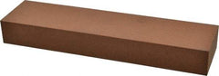 Norton - 8" Long x 2" Wide x 1" Thick, Aluminum Oxide Sharpening Stone - Rectangle, Medium Grade - All Tool & Supply