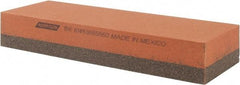 Norton - 6" Long x 2" Wide x 1" Thick, Aluminum Oxide Sharpening Stone - Rectangle, Coarse, Fine Grade - All Tool & Supply