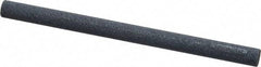 Norton - 4" Long x 1/4" Diam x 1/4" Thick, Silicon Carbide Sharpening Stone - Round, Medium Grade - All Tool & Supply