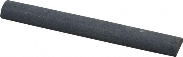 Value Collection - Half Round, Silicon Carbide, Toolroom Finishing Stick - 4" Long x 1/2" Wide, Fine Grade - All Tool & Supply