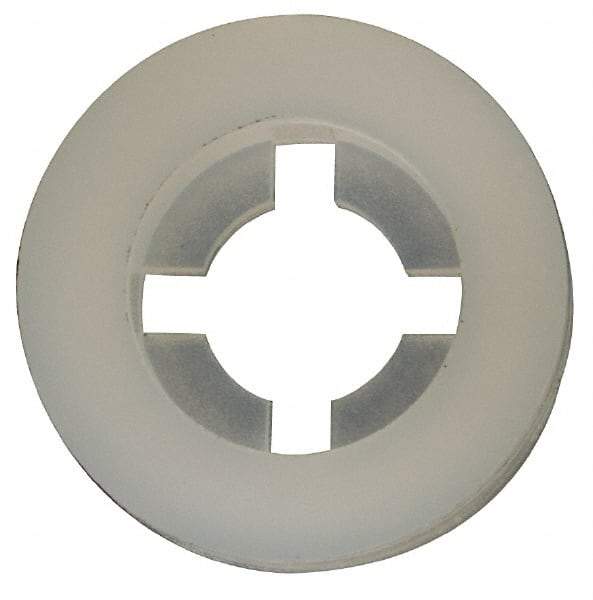 Made in USA - #6 Screw, 0.128" ID, Nylon Internal Tooth Lock Washer - 21/64" OD, Grade 6/6 - All Tool & Supply