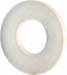 Made in USA - #6 Screw, Grade 6/6 Nylon Standard Flat Washer - 3.56mm ID x 5/16" OD, 0.81mm Thick - All Tool & Supply