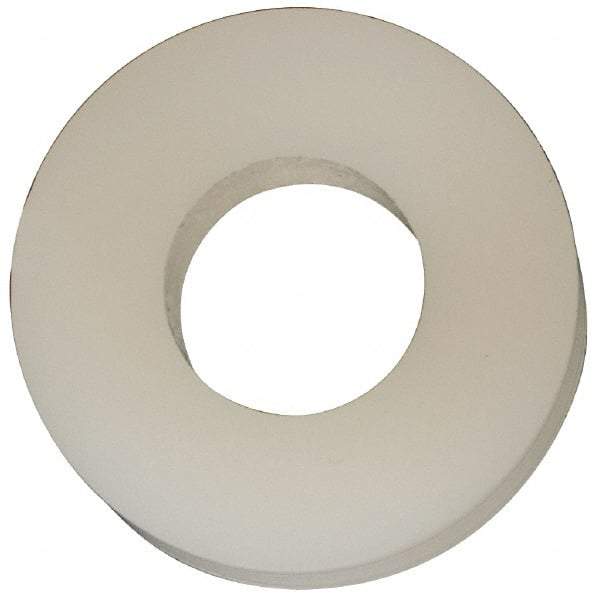 Made in USA - #8 Screw, Grade 6/6 Nylon Standard Flat Washer - 4.34mm ID x 3/8" OD, 2.36mm Thick - All Tool & Supply