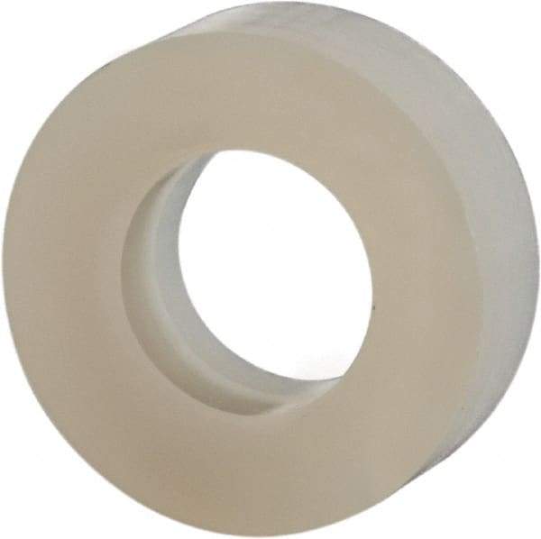 Made in USA - #10 Screw, Grade 6/6 Nylon Standard Flat Washer - 4.93mm ID x 3/8" OD, 3.18mm Thick - All Tool & Supply