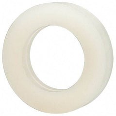 Made in USA - 3/8" Screw, Grade 6/6 Nylon Standard Flat Washer - 9.65mm ID x 5/8" OD, 3.18mm Thick - All Tool & Supply