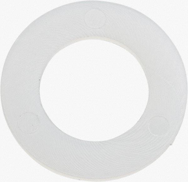 Made in USA - 7/16" Screw, Grade 6/6 Nylon Standard Flat Washer - 11.25mm ID x 3/4" OD, 0.81mm Thick - All Tool & Supply